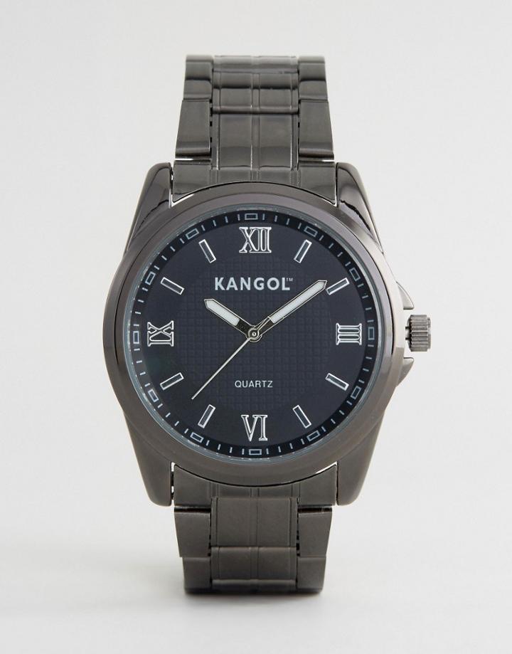 Kangol Gun Metal Watch - Silver