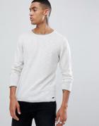 Esprit Lightweight Jumper With Raw Edge In Oatmeal - Beige