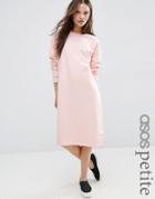 Asos Petite Oversized Sweat Dress - Pink
