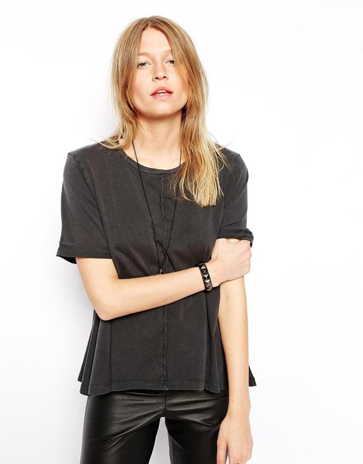 Asos Swing T-shirt In Acid Wash