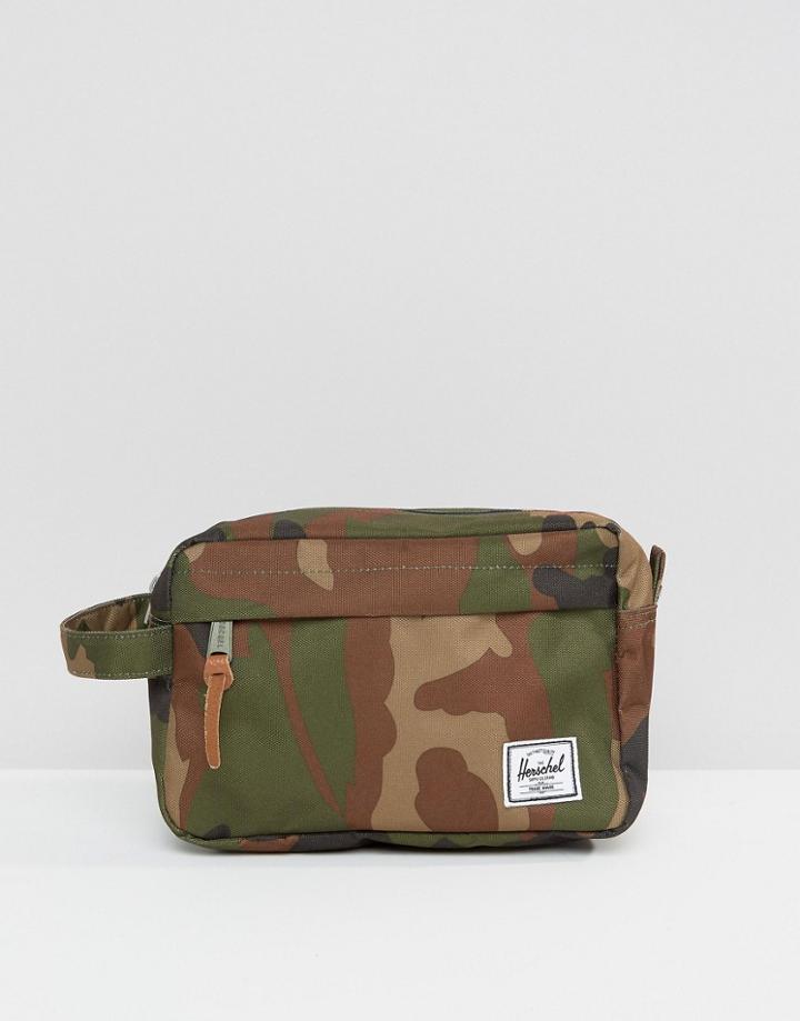 Hershcel Supply Co Chapter Toiletry Bag In Camo - Green