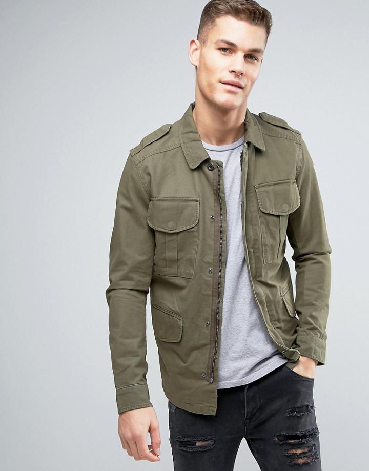 Jack & Jones Vintage Military Field Jacket - Green