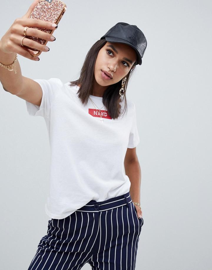 Na-kd Original T-shirt In White - White