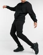 The Couture Club Outline Relaxed Cargo Pants In Black