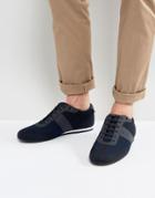 Boss Green By Hugo Boss Knitted Sneakers Navy - Navy