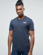 The North Face Simple Dome T-shirt In Navy Marl - Navy