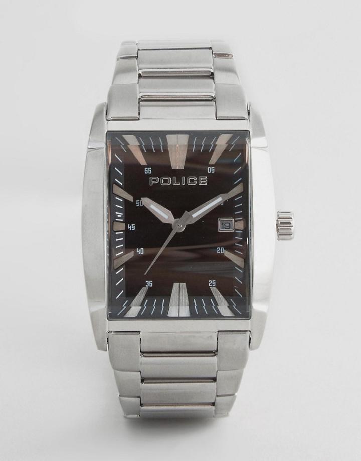 Police Avenue Stainless Watch - Silver