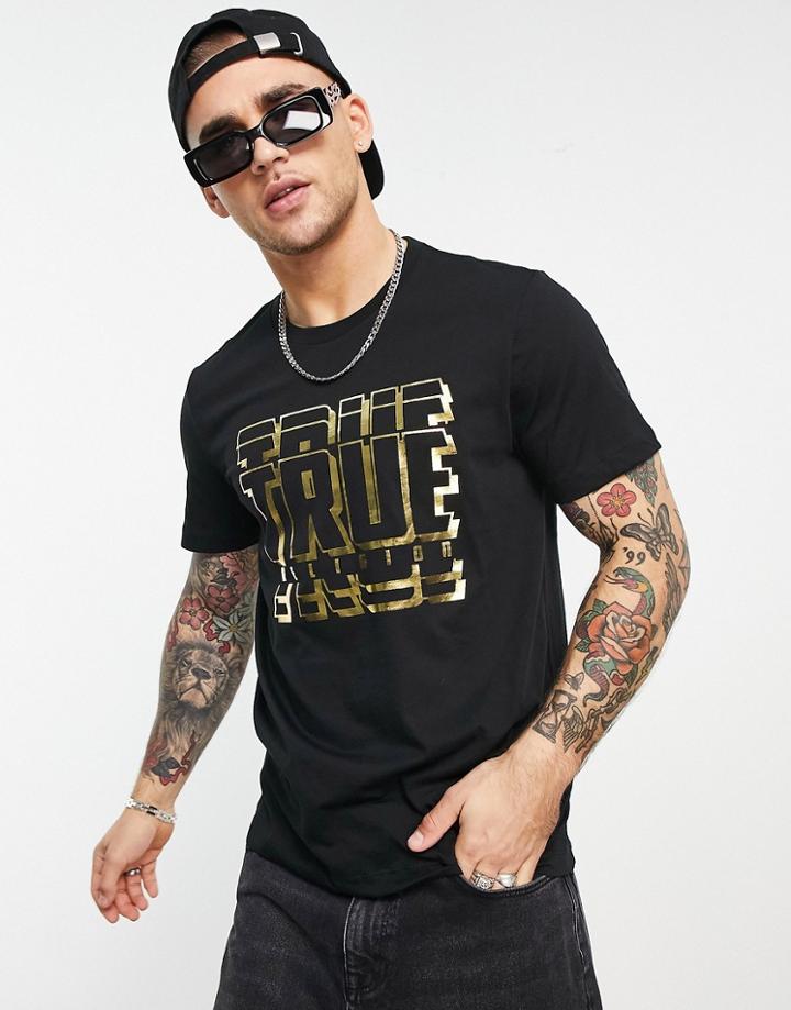 True Religion T-shirt In Black