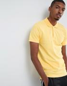 Pull & Bear Short Sleeve Polo In Yellow - Yellow