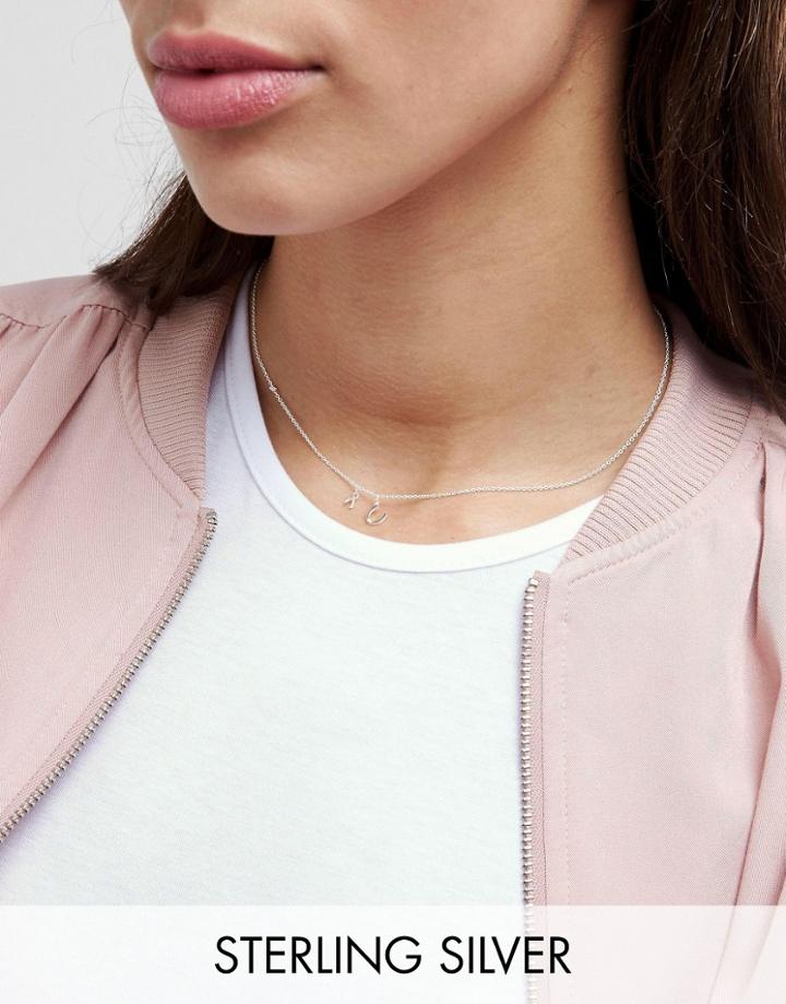 Asos Sterling Silver Lucky Choker Necklace - Silver