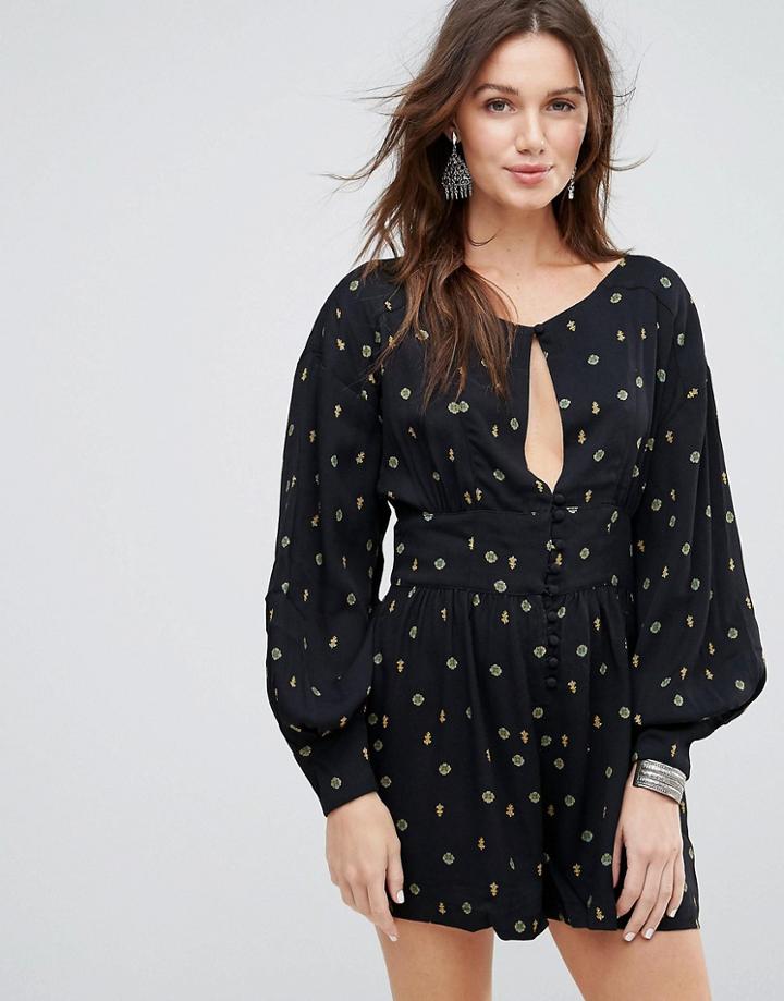Free People Love Grows Printed Romper