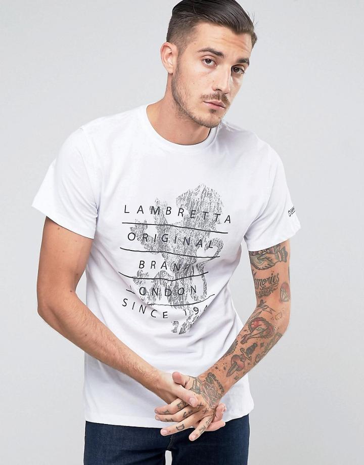 Lambretta Lion T-shirt - White