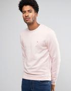 Farah Pickwell Overdye Sweatshirt In Pink - Pink