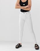 Cheap Monday 5 Pocket Skinny Jeans With Organic Cotton-white