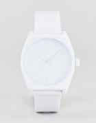 Adidas Z10 Process Silicone Watch In White - White
