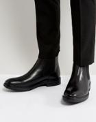 Base London Dalton Leather Chelsea Boots - Black