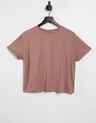 New Look Boxy Tee In Mink-neutral