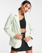 Fashion Union Tailored Single Breasted Blazer-green