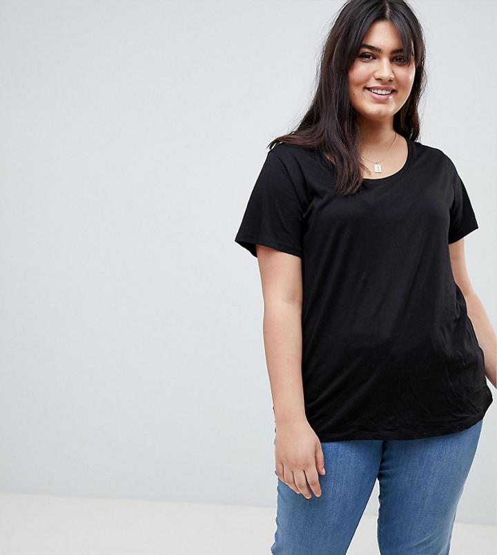 New Look Curve Tee - Black