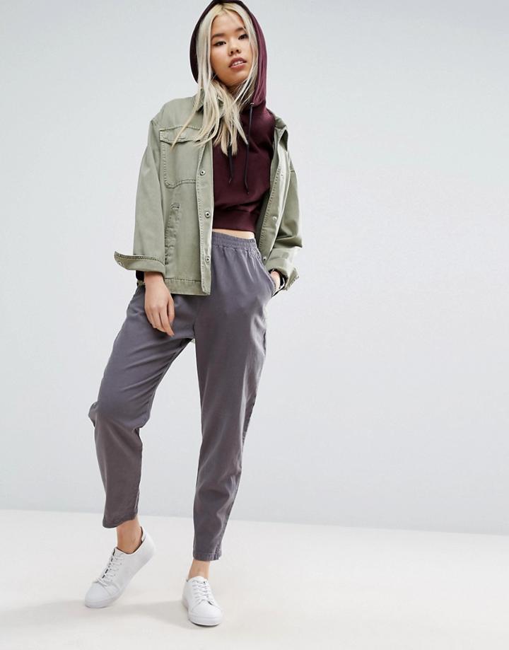 Asos Washed Tapered Peg Pants - Multi