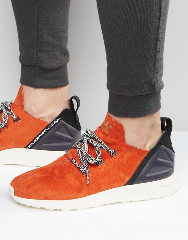 Adidas Originals Zx Flux Adv X Sneakers In Red Bb1406 - Red