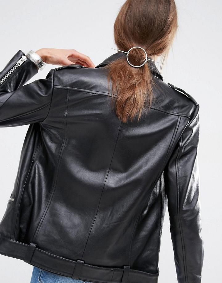 Asos Open Circle Hair Stick - Silver