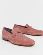 Ted Baker Siblac Loafers In Pink Suede - Pink