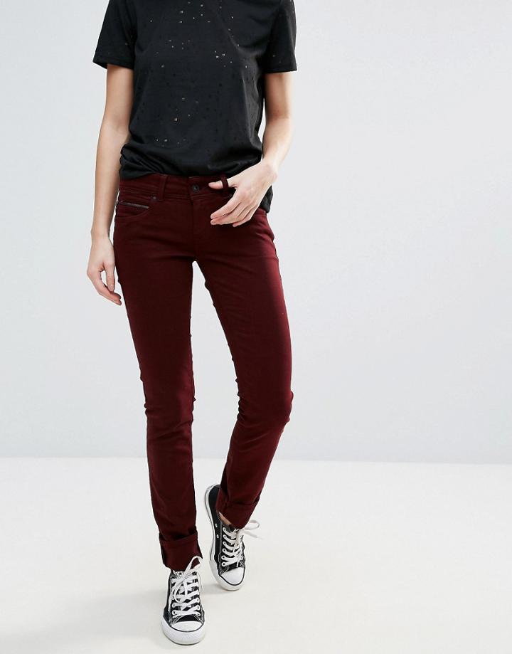 Pepe Jeans New Brooke Slim Fit Jeans - Purple