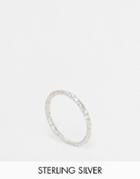 Dogeared Sterling Silver Midi Love Sparkle Ring - Silver