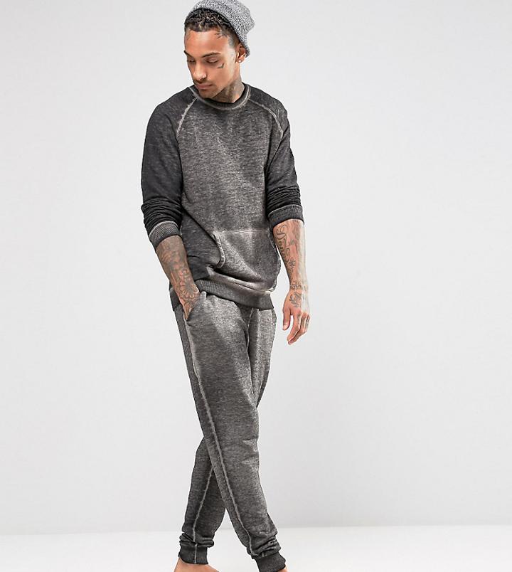 Asos Tapered Jogger In Burnout - Green