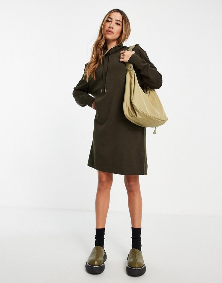 Mango Sweater Dress In Chocolate-brown