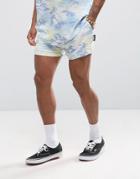 Jaded London Shorts In Hawaiian Print - Blue