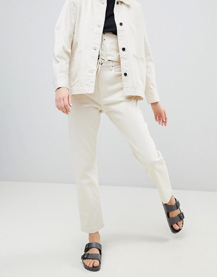 Weekday Limited Edition Worker Jean - Cream