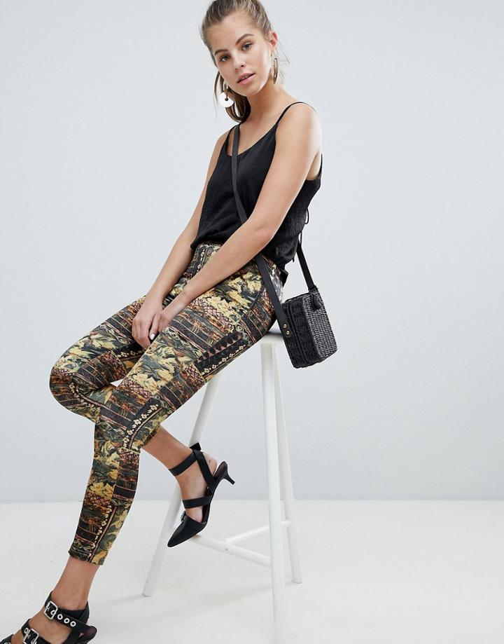 Oeuvre Ornate Print Pants - Gold