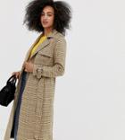 Warehouse Trench Coat In Check - Multi