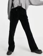 & Other Stories Organic Cotton Velour Joggers In Black