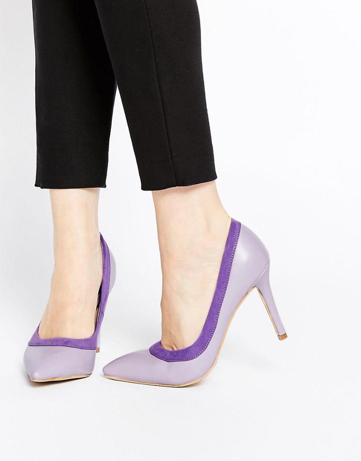 Ax Paris Marly Heeled Pumps - Purple