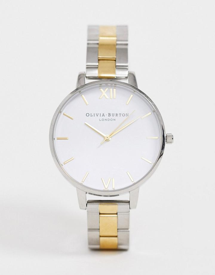 Olivia Burton Big Dial Gold And Silver Watch-multi