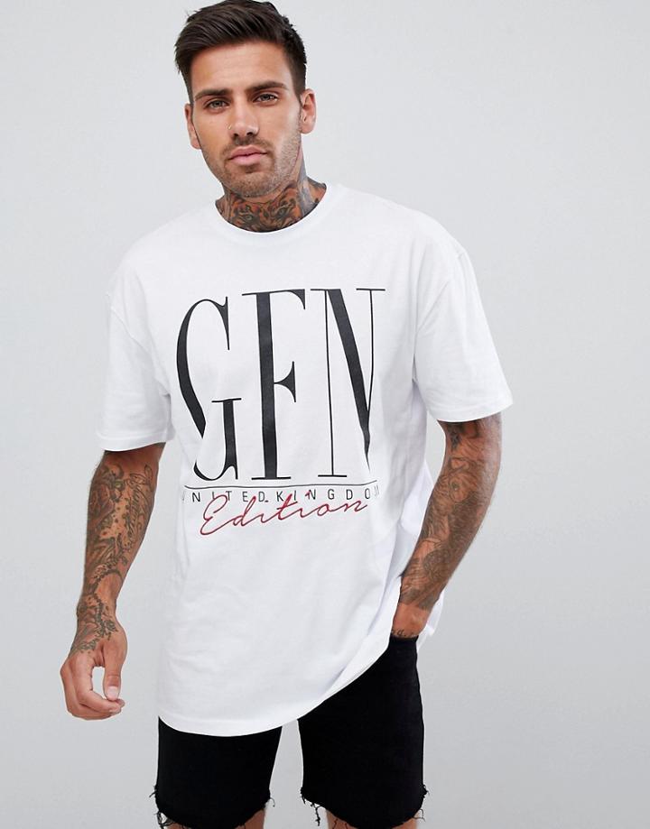 Good For Nothing T-shirt In White With Edition Logo - White