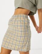 Urban Threads Mini Skirt In Neutral - Part Of A Set-multi
