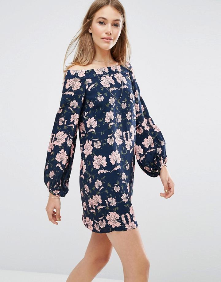 Keepsake Dress In Paisley Floral Print - Multi