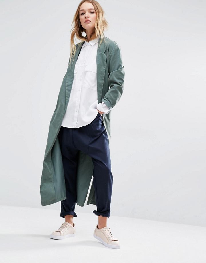 Native Youth Lightweight Overcoat - Olive