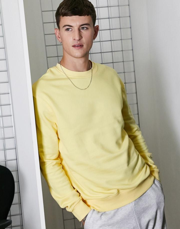 New Look Sweat In Light Yellow
