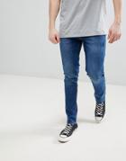 Saints Row Skinny Fit Jeans In Indigo - Blue