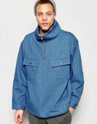 Asos Denim Overhead Jacket - Blue
