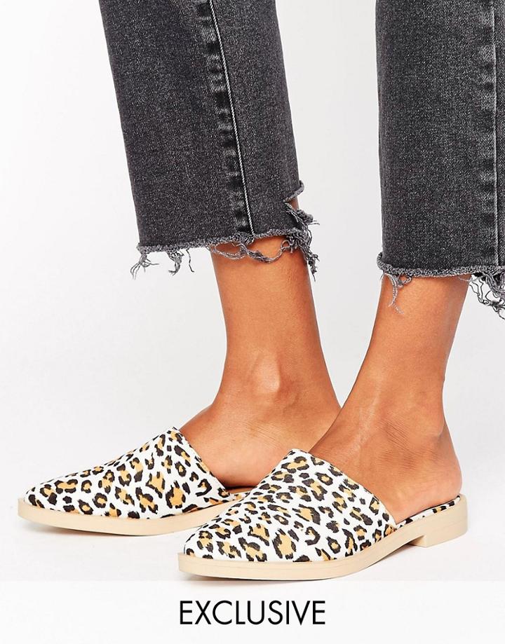 The March Leopard Print Mules - Multi