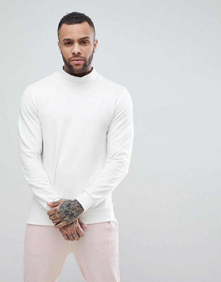 Puma Crew Neck Sweatshirt - White