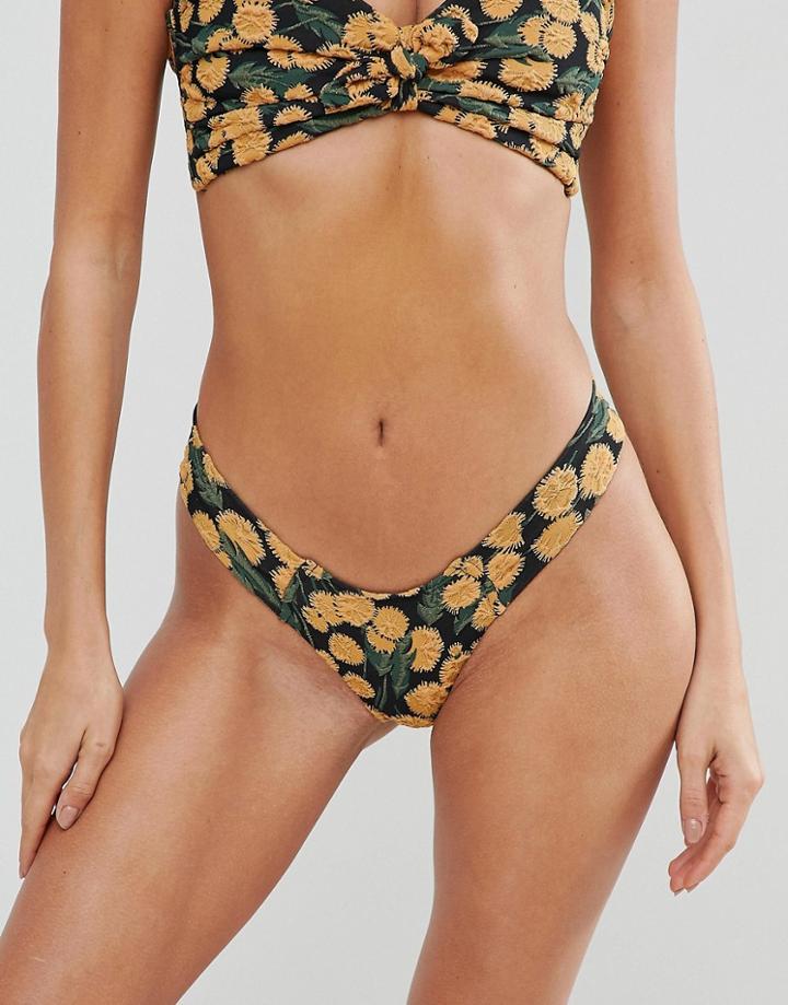 Montce Uno Embroidered Bikini Bottom - Multi