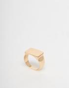 Selected Femme Lira Signet Ring - Gold