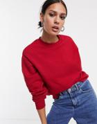 Cheap Monday Get Logo Sweatshirt-red